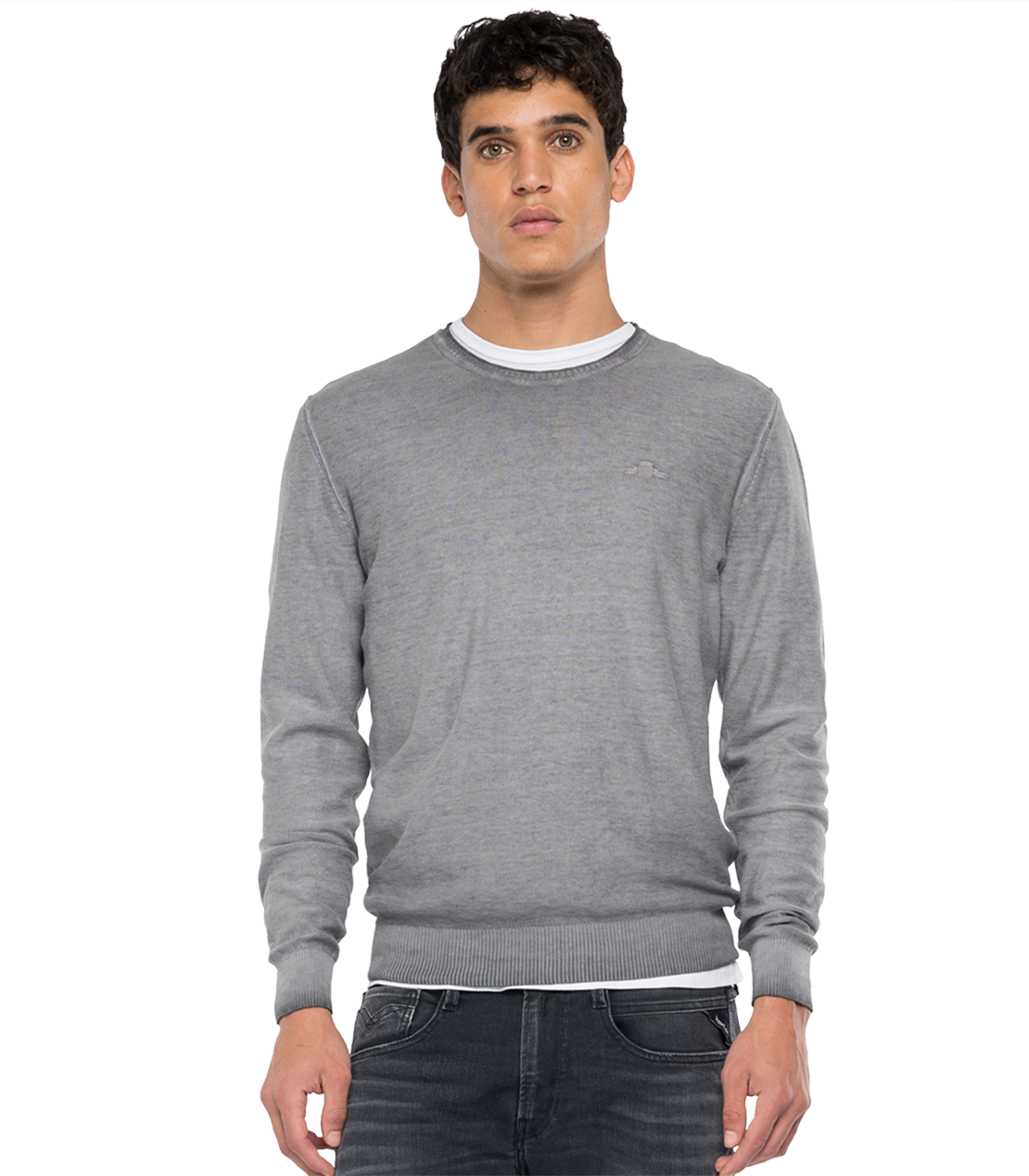 フェードカラーコットンプルオーバー 詳細画像 アイロングレー 1